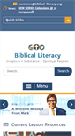Mobile Screenshot of biblical-literacy.org